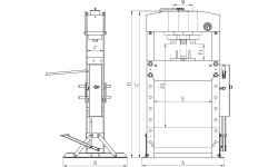 Pneumatinis presas Bernardo PWK 45 F