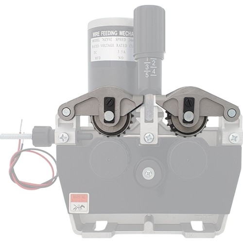 MIG 4R wire feeder pressure roller assembly