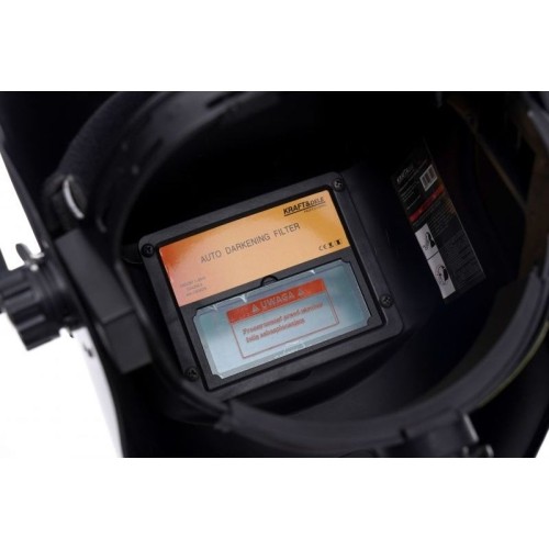 Suvirintojo skydelis, savaime tamsėjantis