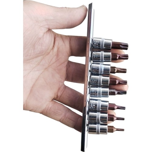 1/4'' TORX bit sockets set 8pcs T-8-T-40