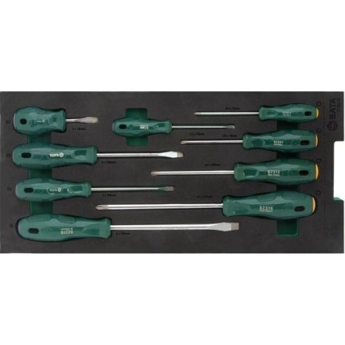 Tray. Screwdriver set 9pcs (pl./PH)