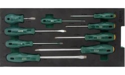 Tray. Screwdriver set 9pcs (pl./PH)