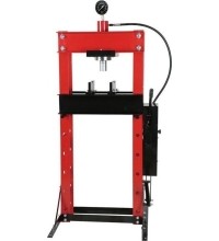 Hydraulic shop press with gauge 30t (foot pump)