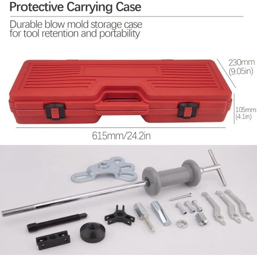 Sliding hammer/puller set 9pcs