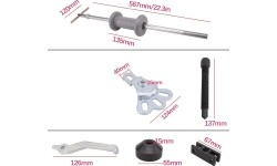 Sliding hammer/puller set 9pcs