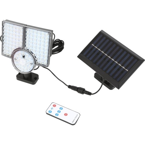 Solar wall light with motion / daylight sensor 22.4W 6000K LED