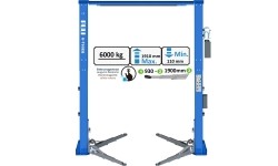 Hidraulinis dviejų kolonų keltuvas su elektromagnetiniu fiksavimu, 6.0t