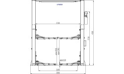 Hidraulinis dviejų kolonų keltuvas su elektromagnetiniu fiksavimu, 6.0t