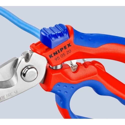 Angled electricians scissors KNIPEX