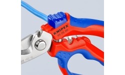 Angled electricians scissors KNIPEX