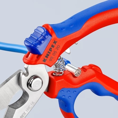 Angled electricians scissors KNIPEX