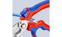 Angled electricians scissors KNIPEX