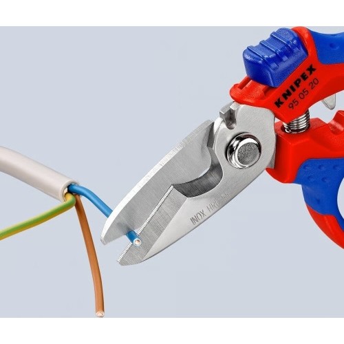 Angled electricians scissors KNIPEX
