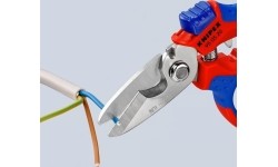 Angled electricians scissors KNIPEX