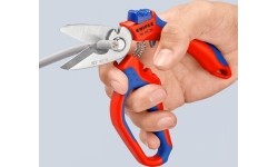Angled electricians scissors KNIPEX