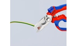 Angled electricians scissors KNIPEX