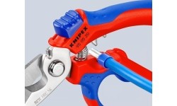 Angled electricians scissors KNIPEX