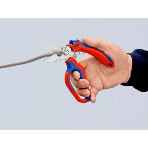 Angled electricians scissors KNIPEX
