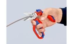 Angled electricians scissors KNIPEX