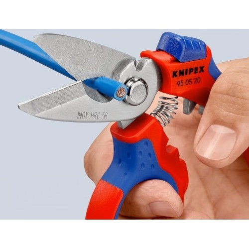 Angled electricians scissors KNIPEX