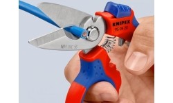 Angled electricians scissors KNIPEX