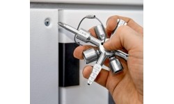Control cabinet key TwinKey KNIPEX