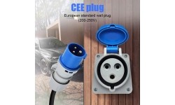 EV Įkroviklis nešiojamas 3.6kW 16A EVFUEL Type 2