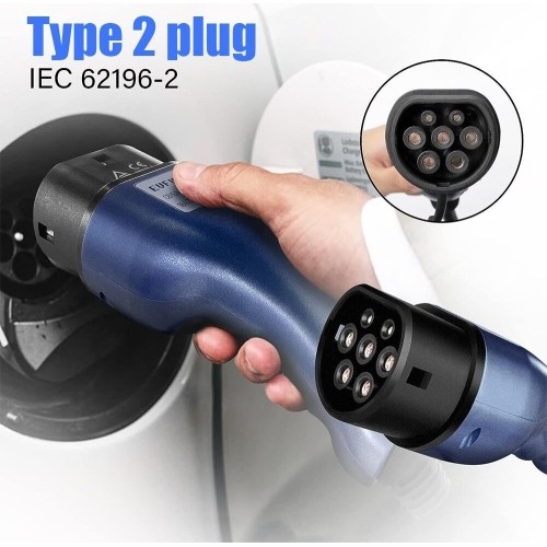 EV Įkroviklis nešiojamas 3.6kW 16A EVFUEL Type 2