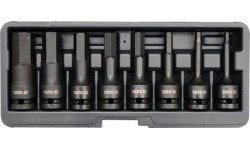 1/2" Dr. Deep bit socket impact set (HEX) 8pcs.