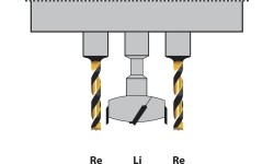 Gręžimo staklės baldų lankstų įstatymui Bernardo BBM 35 M - Blum