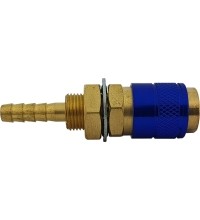 R21 panel quick connect socket water spigot ⌀ 6mm - Blue