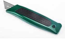 Zinc alloy utility knife 19mm with 5 spare blades