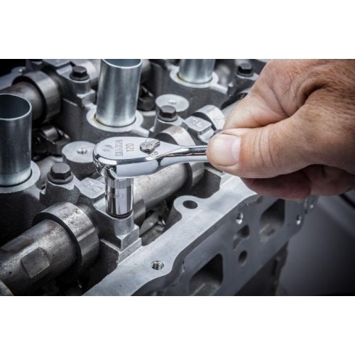 Terkšlė reversinės rinkinys 3vnt. 60TH 120XP (ovalo formos galvutė, metaline rankena)