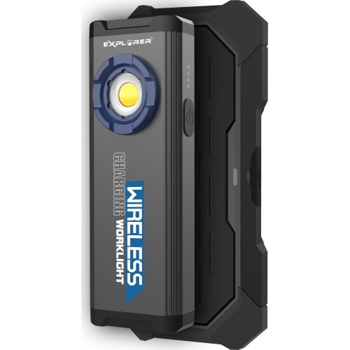 Prožektorius darbui COB LED (su belaidžio įkrovimo stotele)