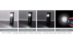 Prožektorius darbui COB LED (su belaidžio įkrovimo stotele)