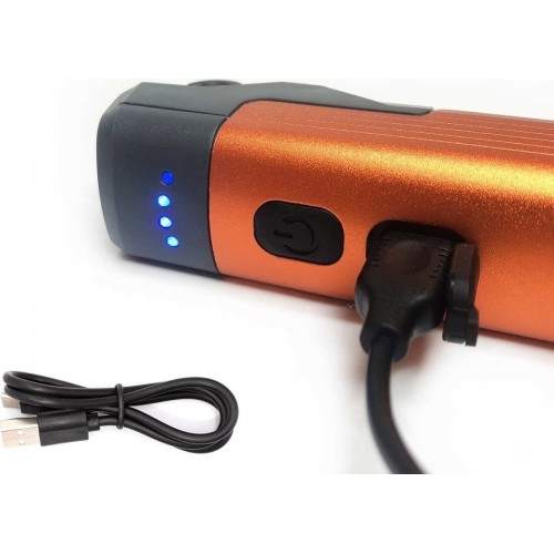 Prožektorius darbui COB (4W) + SMD (įkraunamas)