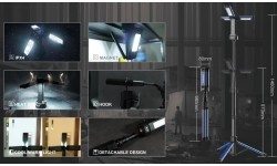 Šviestuvas COB (18W) su trikoju (įkraunamas)