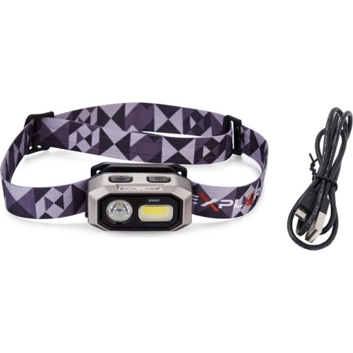 Prožektorius darbui Osram + COB LED (ant galvos) (įkraunamas, su magnetu)