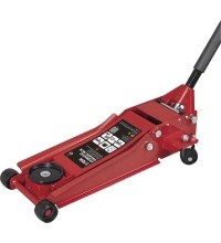 Domkratas 2.5t su ratukais. Pažemintas (su pedalu)