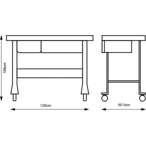 Tear down table 13L (3.5gal) parts washer