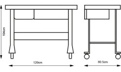 Tear down table 13L (3.5gal) parts washer