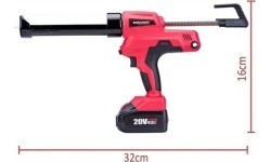 Akumuliatorinis pistoletas hermetikams 20V LI-ION