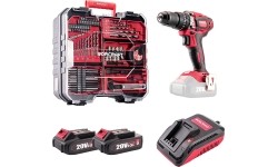 Li-ion Cordless Driver / Drill 20V with accesory kit 74pcs, 2x2.0Ah
