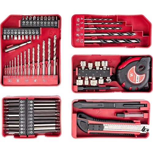 Li-ion Cordless Driver / Drill 20V with accesory kit 74pcs, 2x2.0Ah