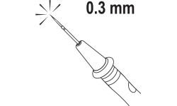 Multimetro laidai su aštriais žalvariniais antgaliais