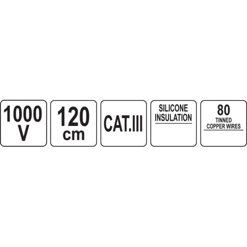 Multimetro laidai su aštriais žalvariniais antgaliais