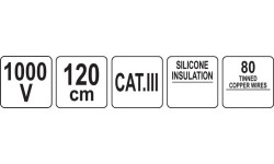 Multimetro laidai su aštriais žalvariniais antgaliais