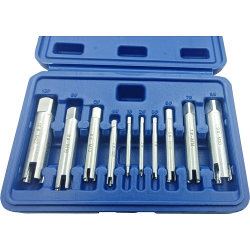 Screw tap extractor set 10pcs M4-M24