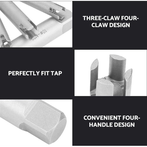 Screw tap extractor set 10pcs M4-M24