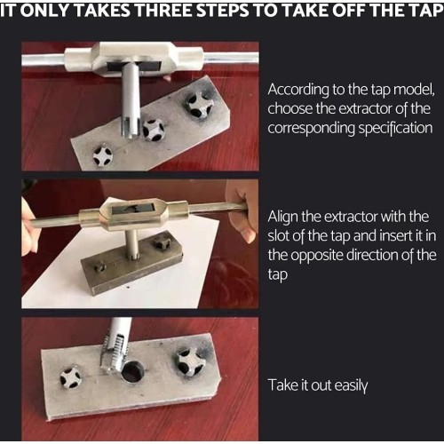 Screw tap extractor set 10pcs M4-M24